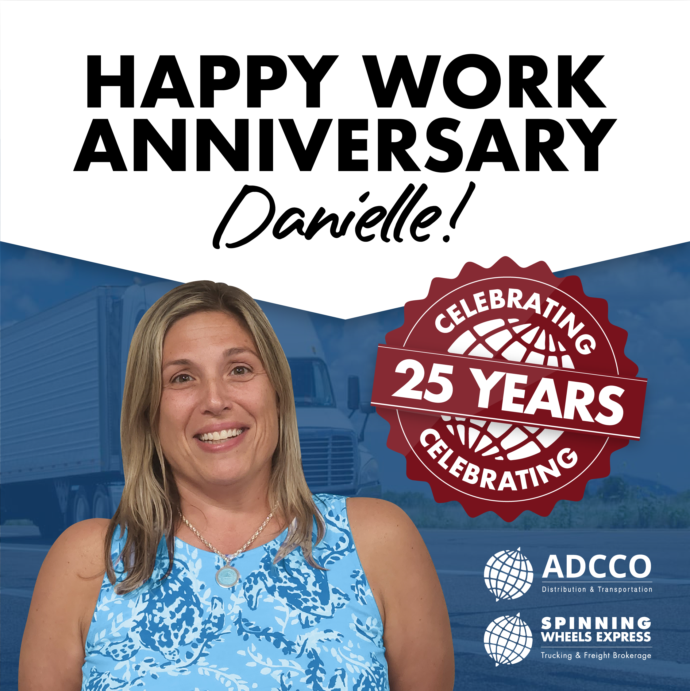 Happy Work Anniversary, Danielle