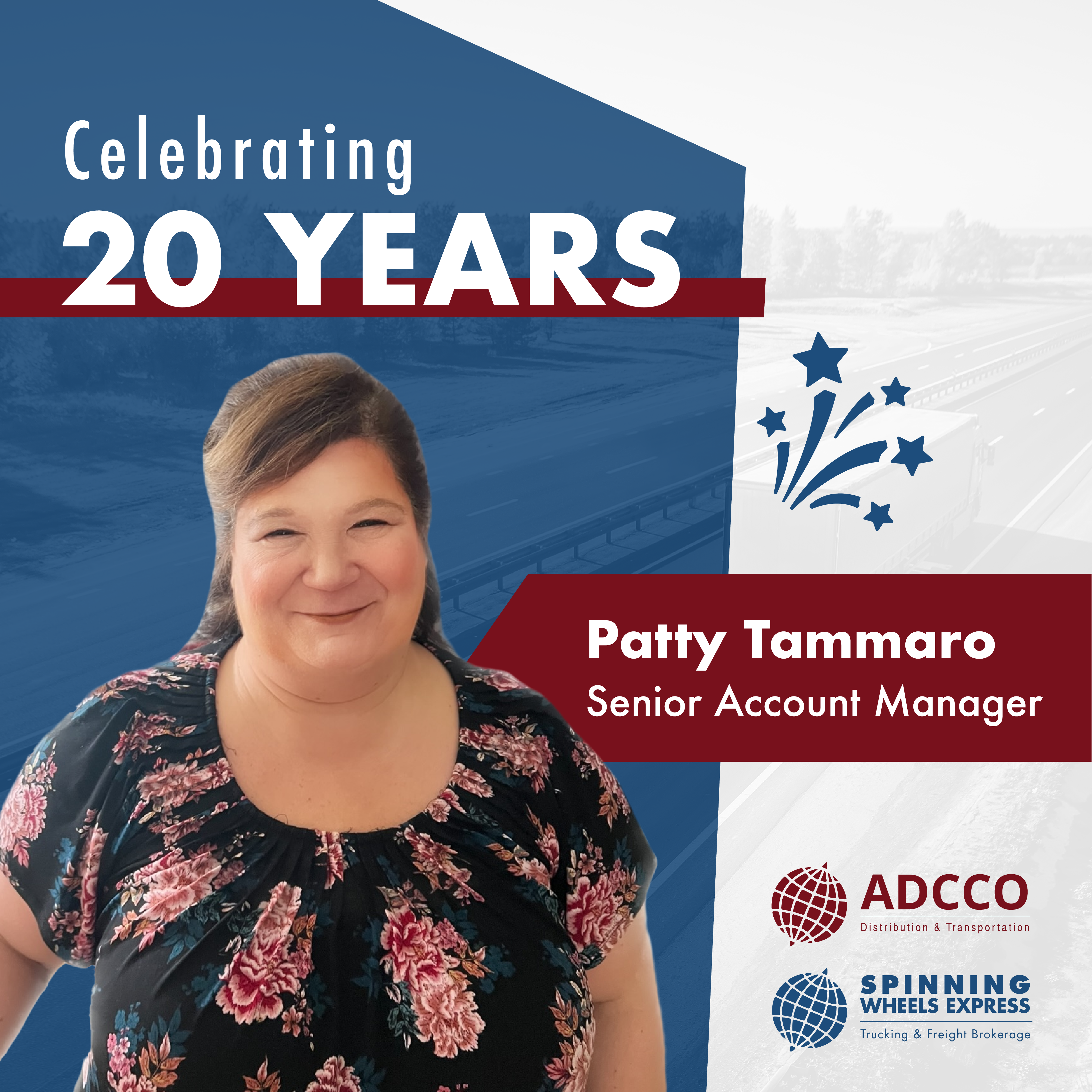 Celebrating Patty's 20th Anniversary at Adcco!